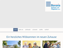 Tablet Screenshot of bavaria-pflegeheim.de